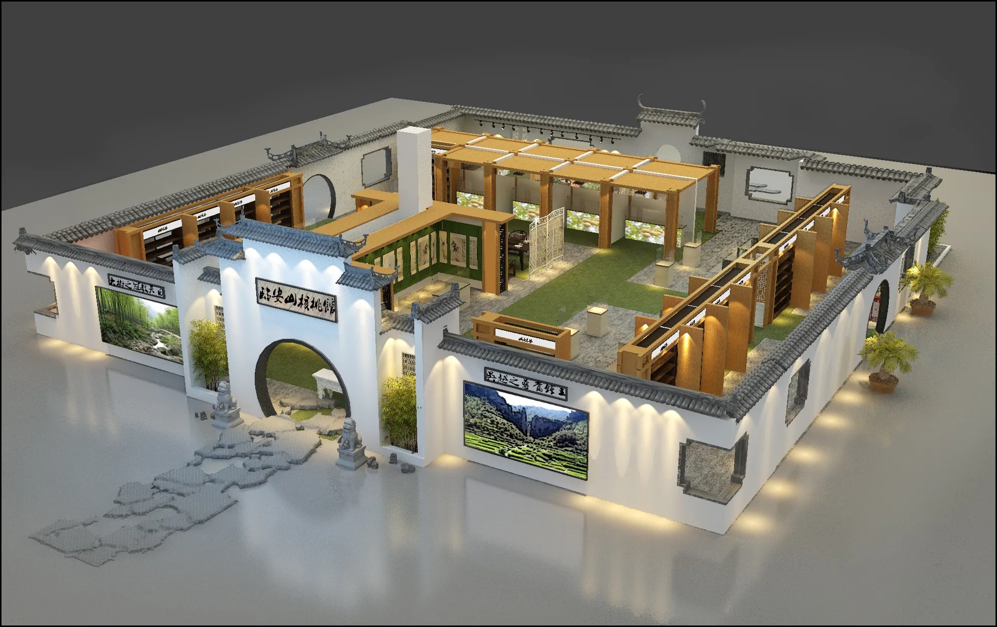 展館設(shè)計主題中互動投影有哪些